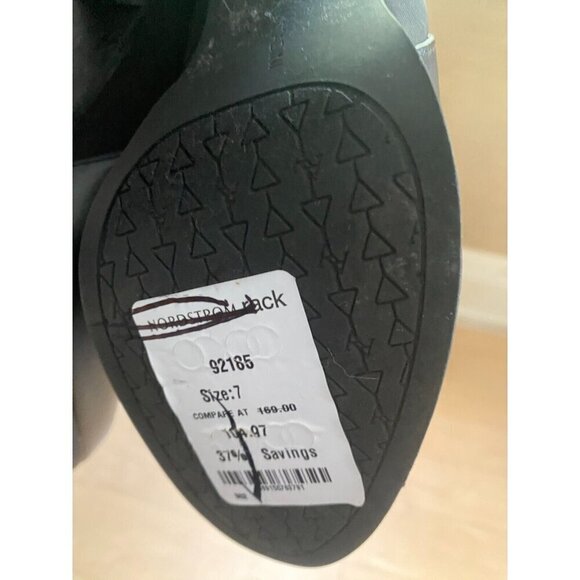 Adrienne Vittadini Women's black ankle boot heel "Ratti" sz 7 FLAW - Picture 6 of 8